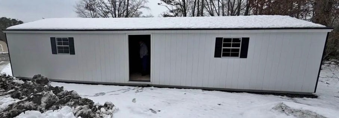 Large white structure